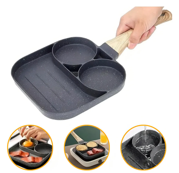 Miniatura 2 de Sarten Antiadherente 3 En 1 Mini Parrill